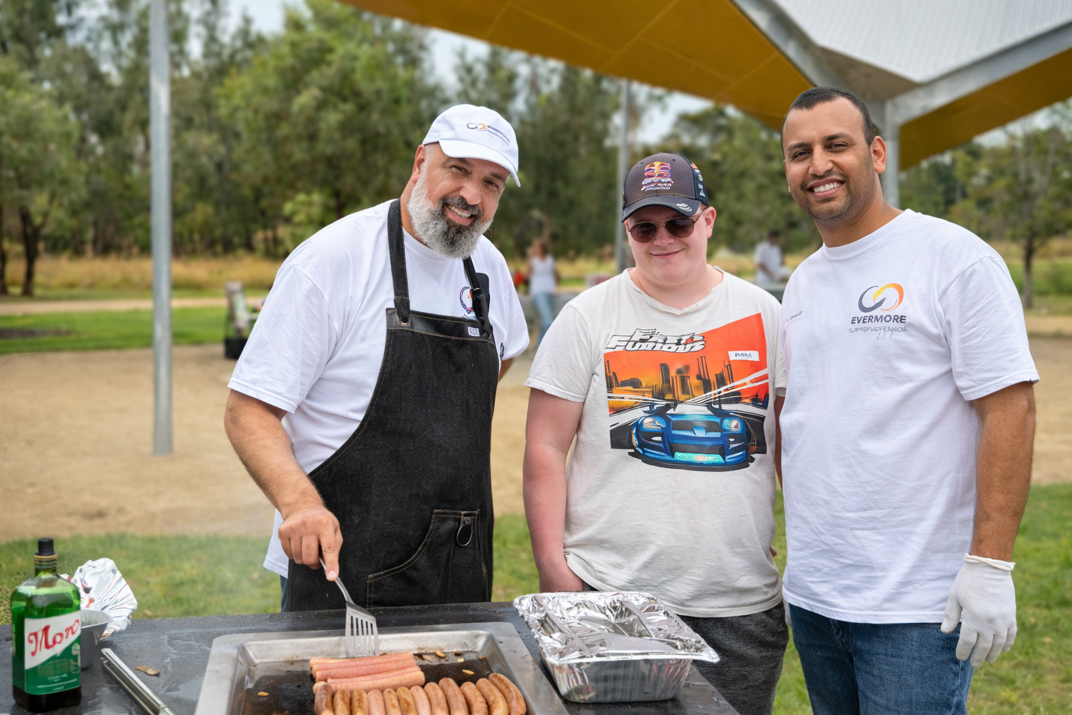 Evermore Disability Support Workers with an NDIS participant accessing Community Participation