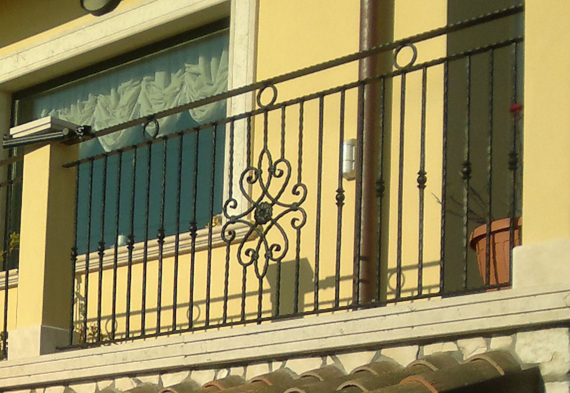 balaustra balcone in ferro battuto