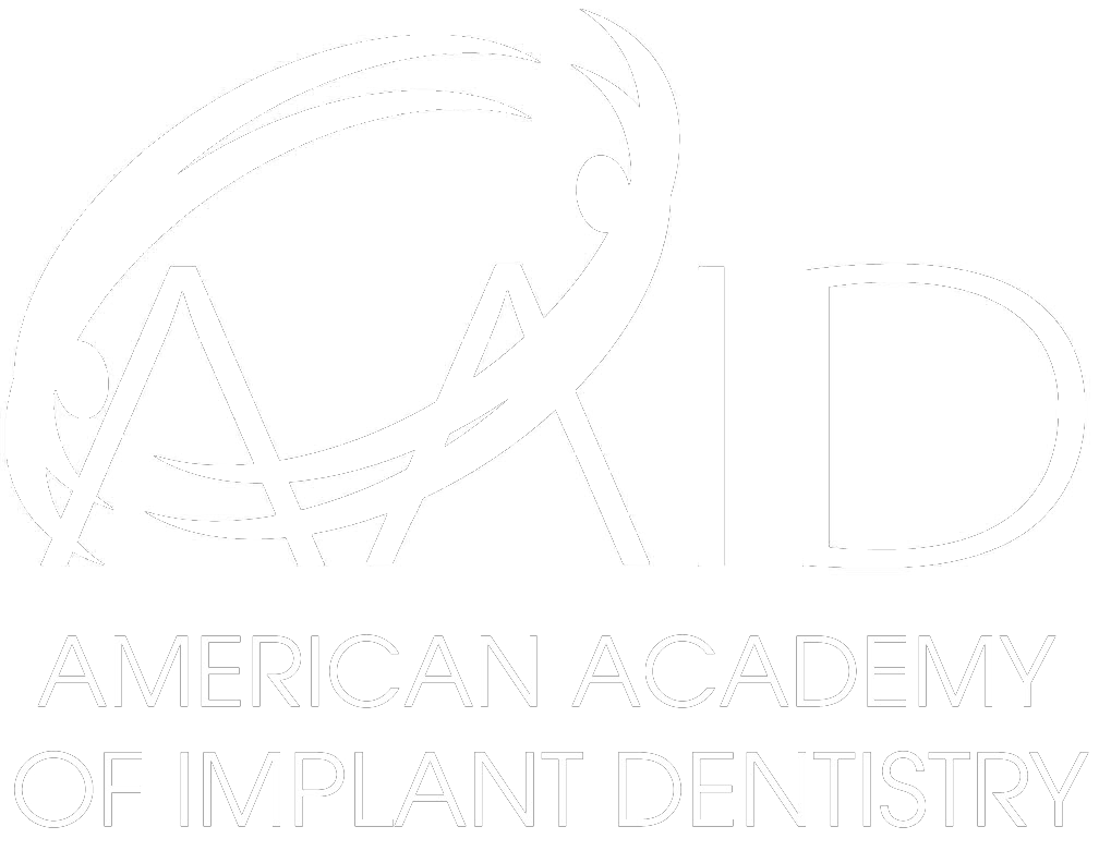 It is a logo for the american academy of implant dentistry.