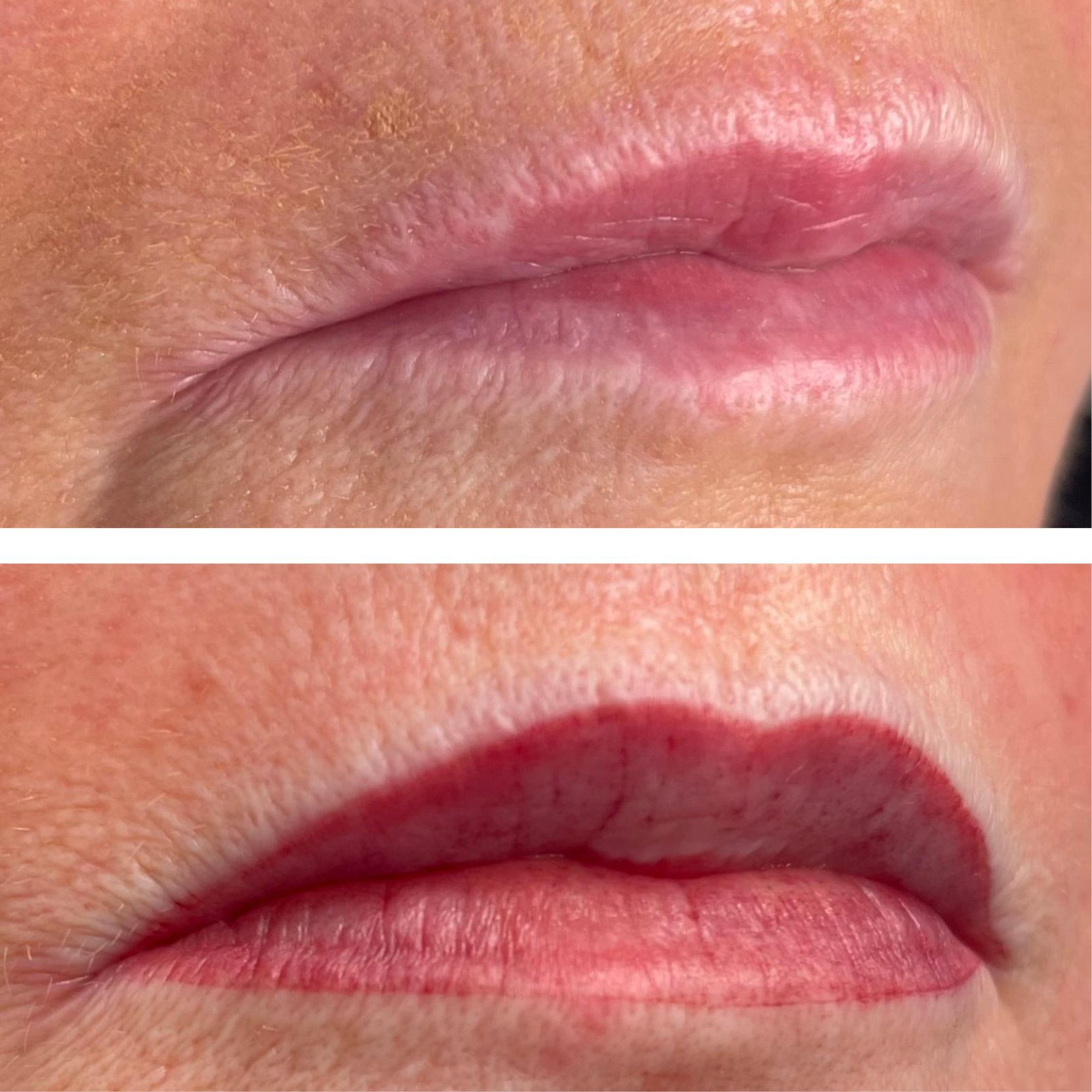 Lippen von der Seite