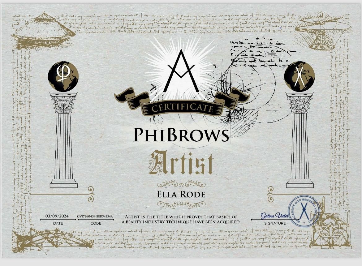 Microblading Zertifikat Phibrows Artist