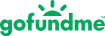 GoFundMe logo: Green text and sunburst graphic.