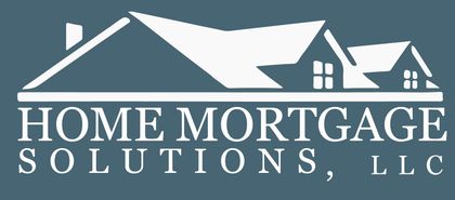 The logo for home mortgage solutions llc has a house on it.
