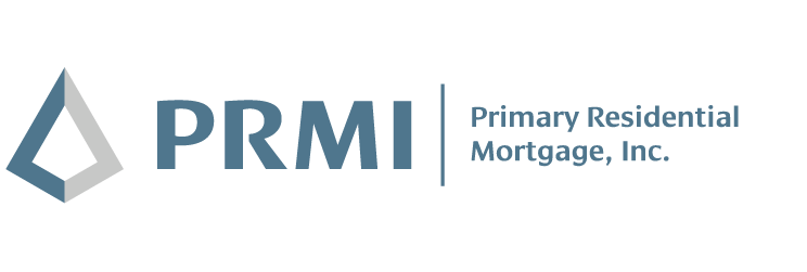 Logo for Primary Residential Mortgage, Inc. features a blue and gray geometric shape and 