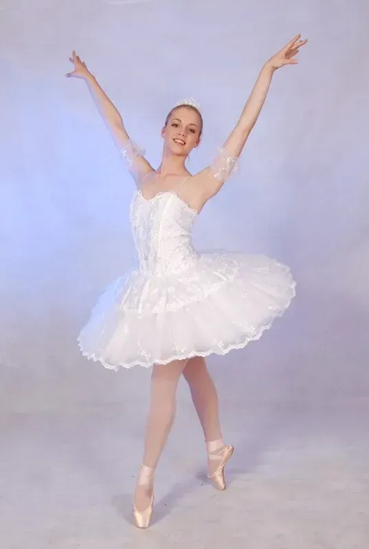 The Ballerina Is Wearing A White Tutu And Pointe Shoes — International Dance Affair In North Mackay, QLD