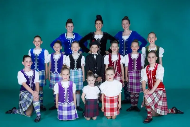 A Group Of Children In Kilts Pose For A Picture — International Dance Affair In North Mackay, QLD
