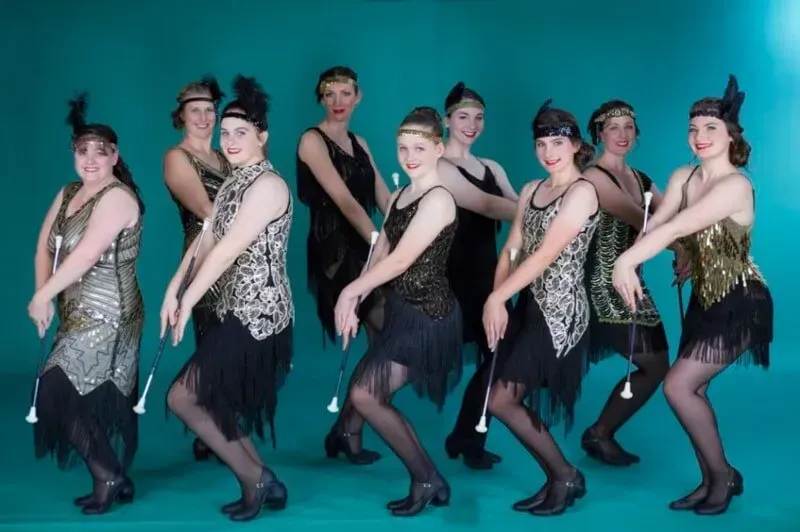 A Group Of Women In Flapper Dresses Are Dancing — International Dance Affair In North Mackay, QLD