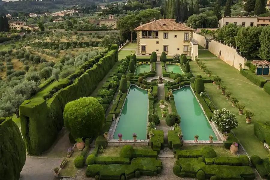 Villa Gamberaia is one of the most refined wedding venues in Tuscany, located on the hills overlooking Florence. Renowned for its perfectly symmetrical Italian gardens, panoramic terraces, and timeless elegance, it offers an exclusive setting for luxury destination weddings in Italy. The elevated position provides breathtaking views over Florence, especially during sunset, creating ideal conditions for both editorial photography and cinematic wedding films. At NewLifeWedding, we value Villa Gamberaia for its extraordinary visual balance, where geometry, light, and landscape come together to create sophisticated and unforgettable wedding experiences. Villa Gamberaia wedding venue Florence Tuscany Italian gardens luxury destination wedding Italy by NewLifeWedding