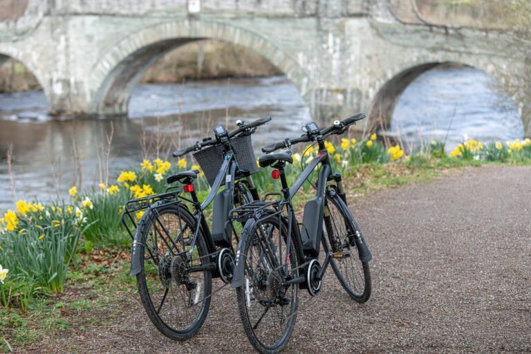 Picture of two bikes parked