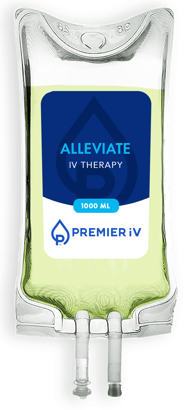 IV bag labeled