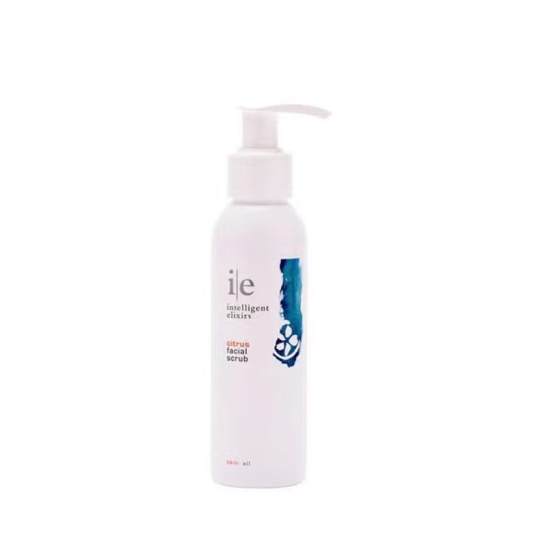 White bottle with pump dispenser; contains