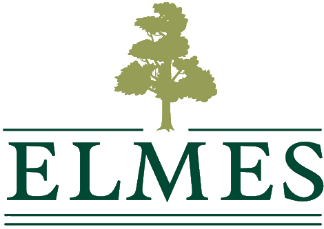 Green “ELMES” wordmark with a tree icon above it on a white background