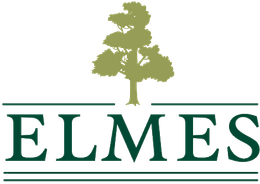 Green &ldquo;ELMES&rdquo; wordmark with a tree icon above it on a white background
