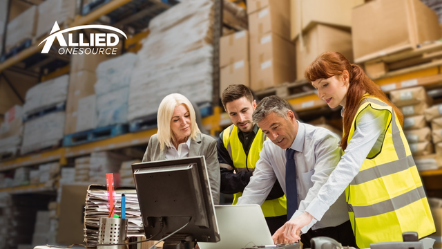 Team reviewing high turnover issues and workforce performance in a warehouse.