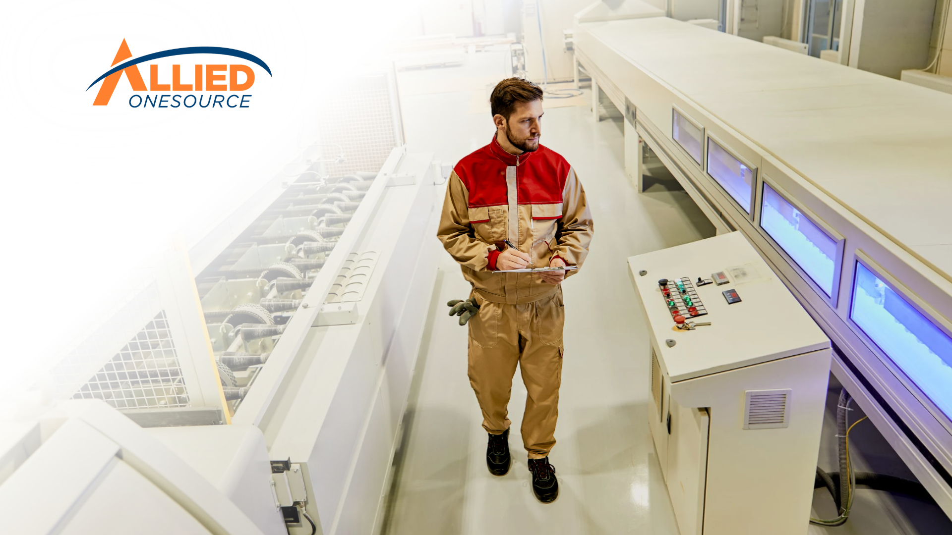 Manufacturing worker in a safety uniform, highlighting manufacturing workforce gaps.