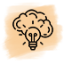 a light bulb is sitting inside of a brain .