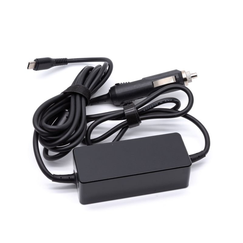 65W USB-C auto oplader Zwart