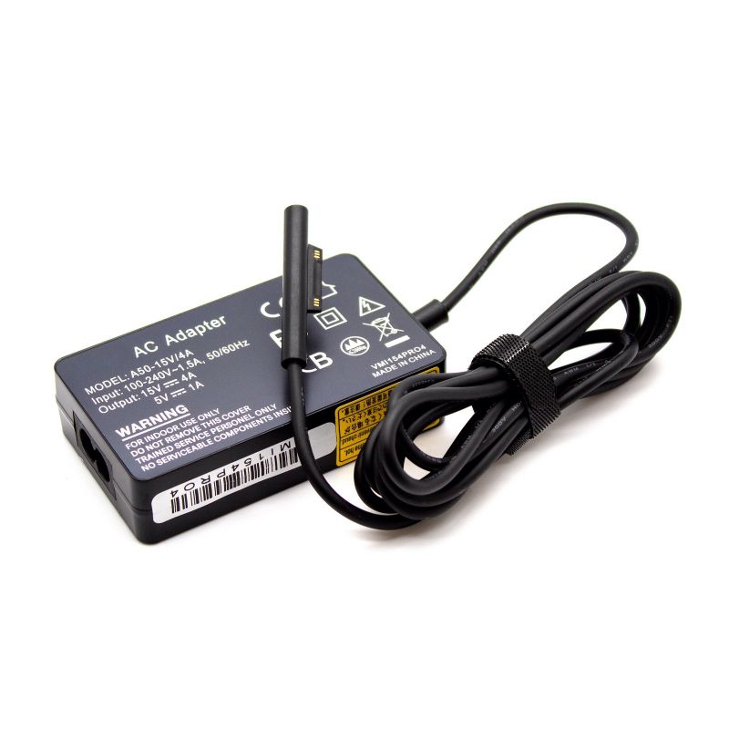 Surface Pro Oplader, 60W Laptop AC Adapter voor Microsoft Surface Pro 8 7 6 5 4 Pro X, Surface Laptop 4 3 Surface Go/Go 2, Surface Book 2, Model 1706 1800