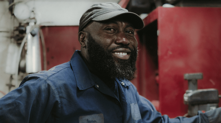 Technician Smiling