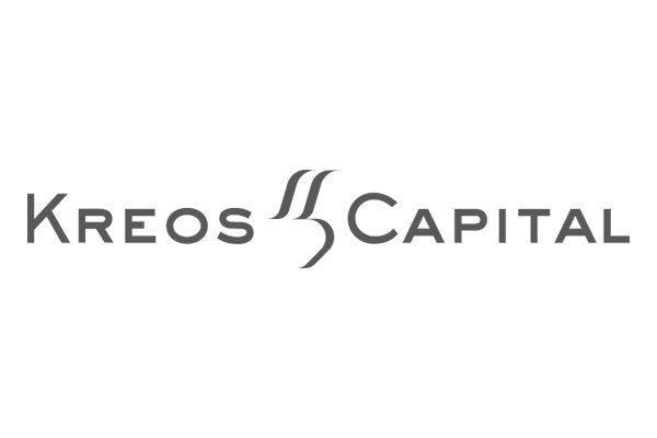 The logo for kreos capital is on a white background.