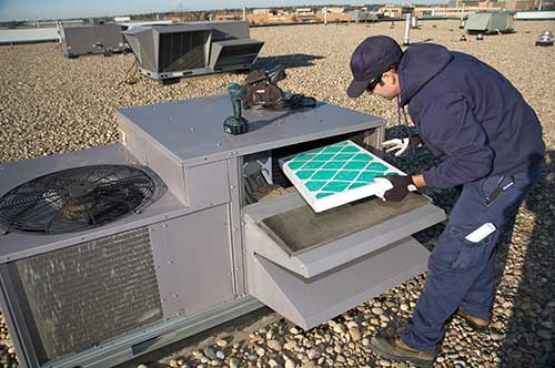 Inspecting HVAC System — Douglasville, GA — Parks Davis Air Conditioning & Heating