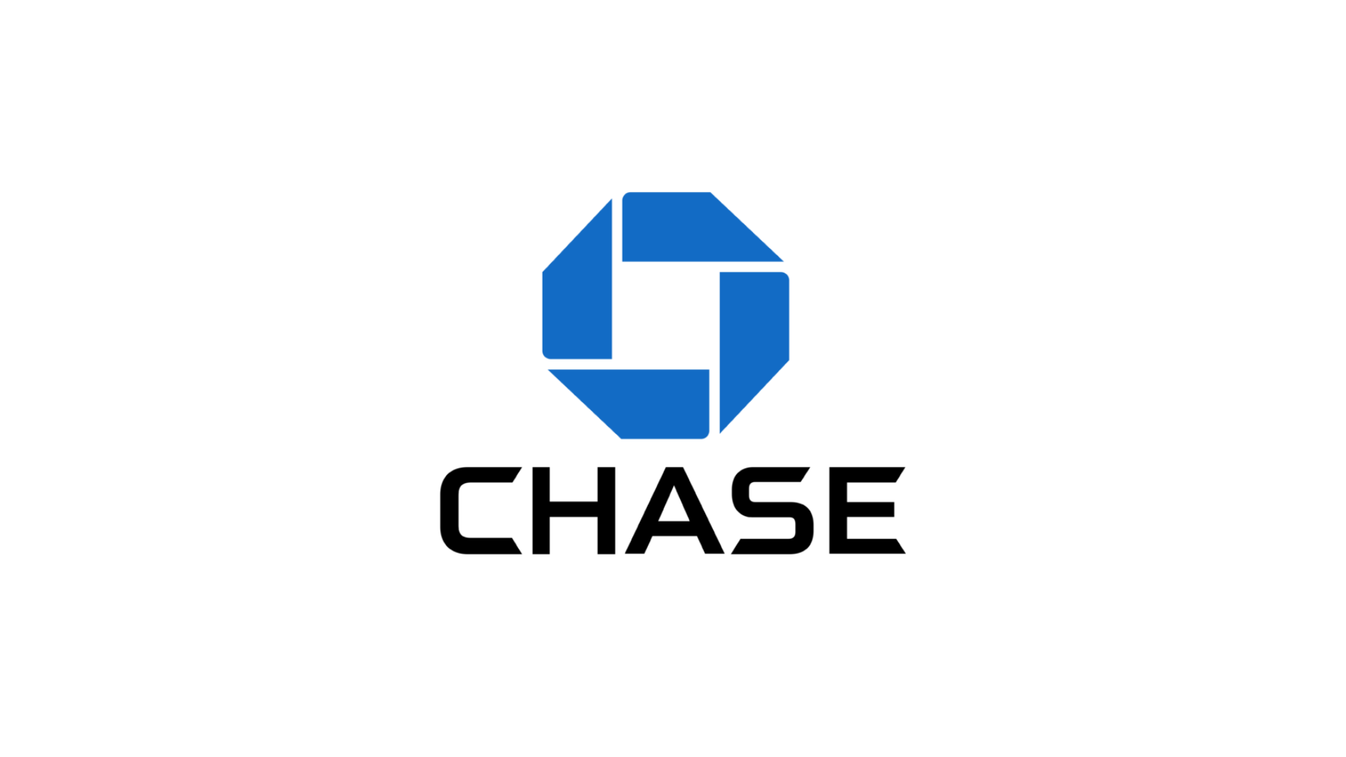 The chase bank logo is blue and white on a white background.