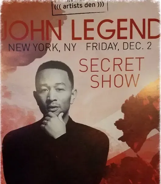 Poster for a John Legend