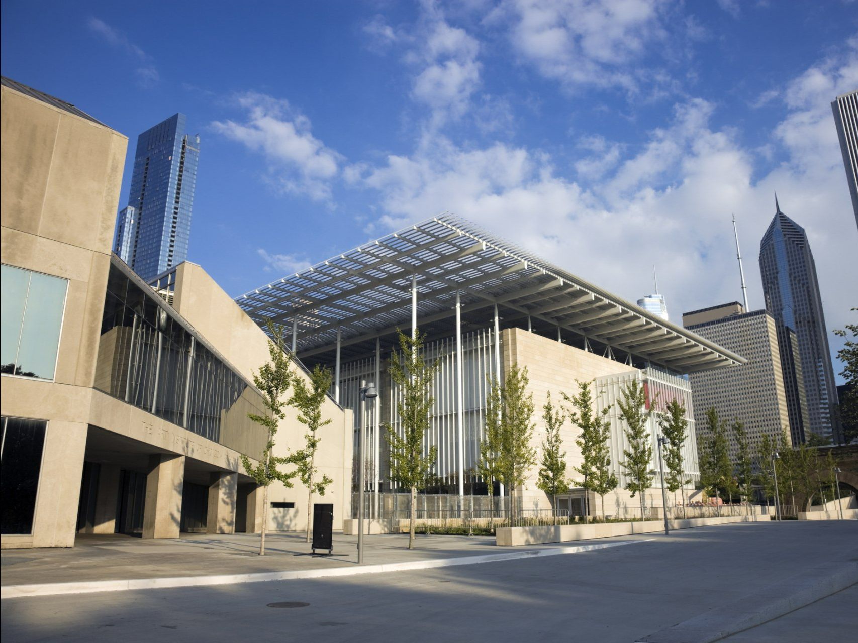 A large building with a roof that looks like a stadium