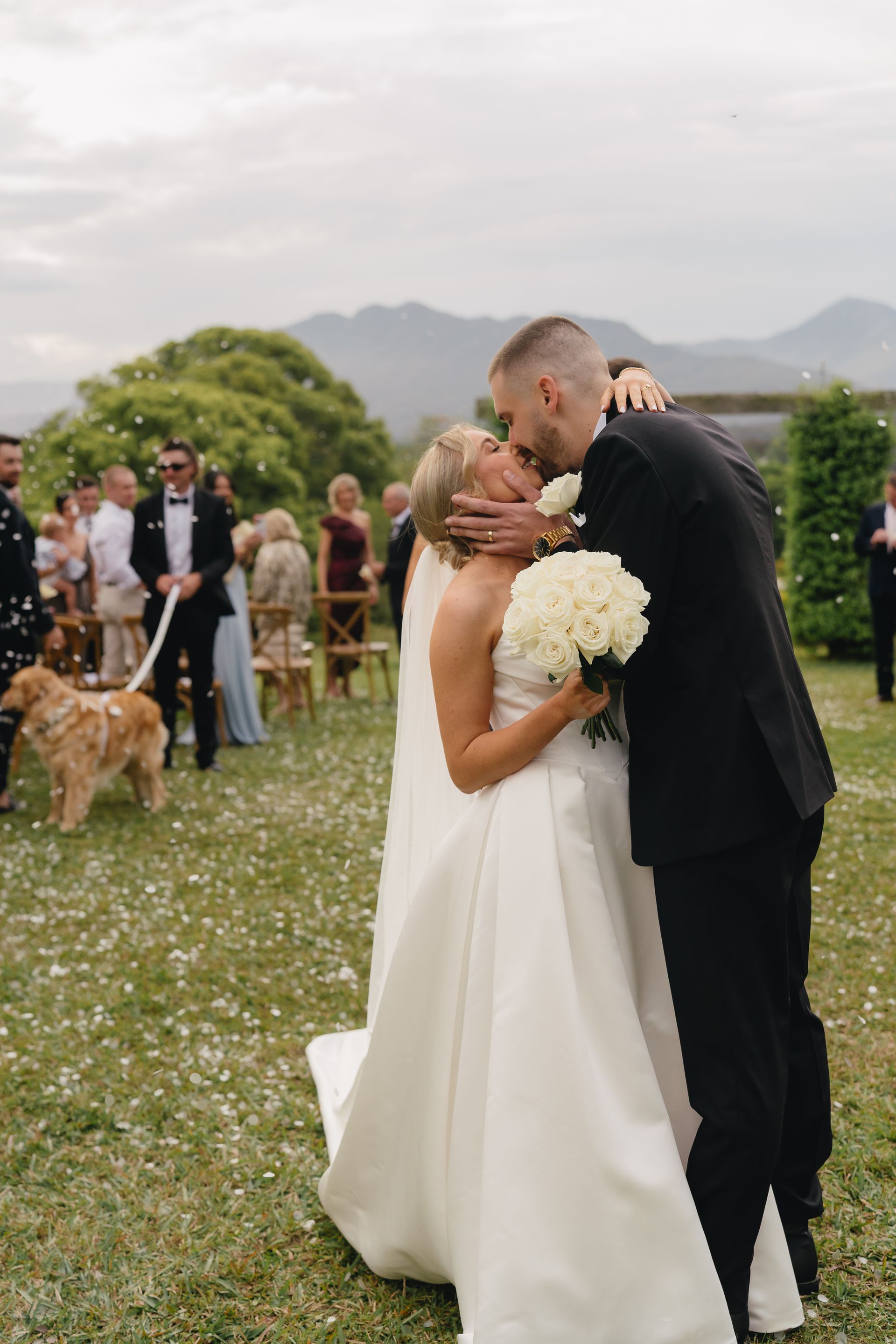 A mother looking at her daughter before a wedding — Seed + Salt Photography In Smithtown, NSW