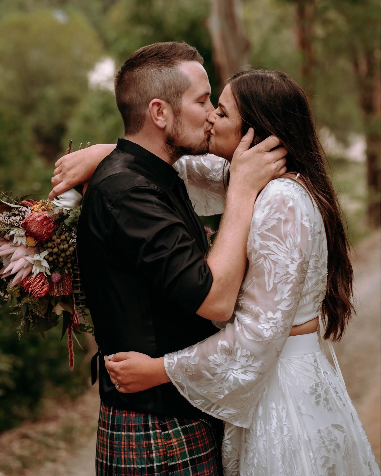 A Man and A Woman Are Hugging in The Woods — Seed + Salt Photography In Coffs Harbour, NSW