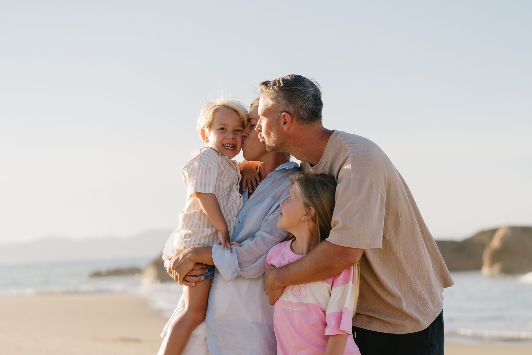 A Mother and Her Kids Playing by The Beach — Seed + Salt Photography In Smithtown, NSW