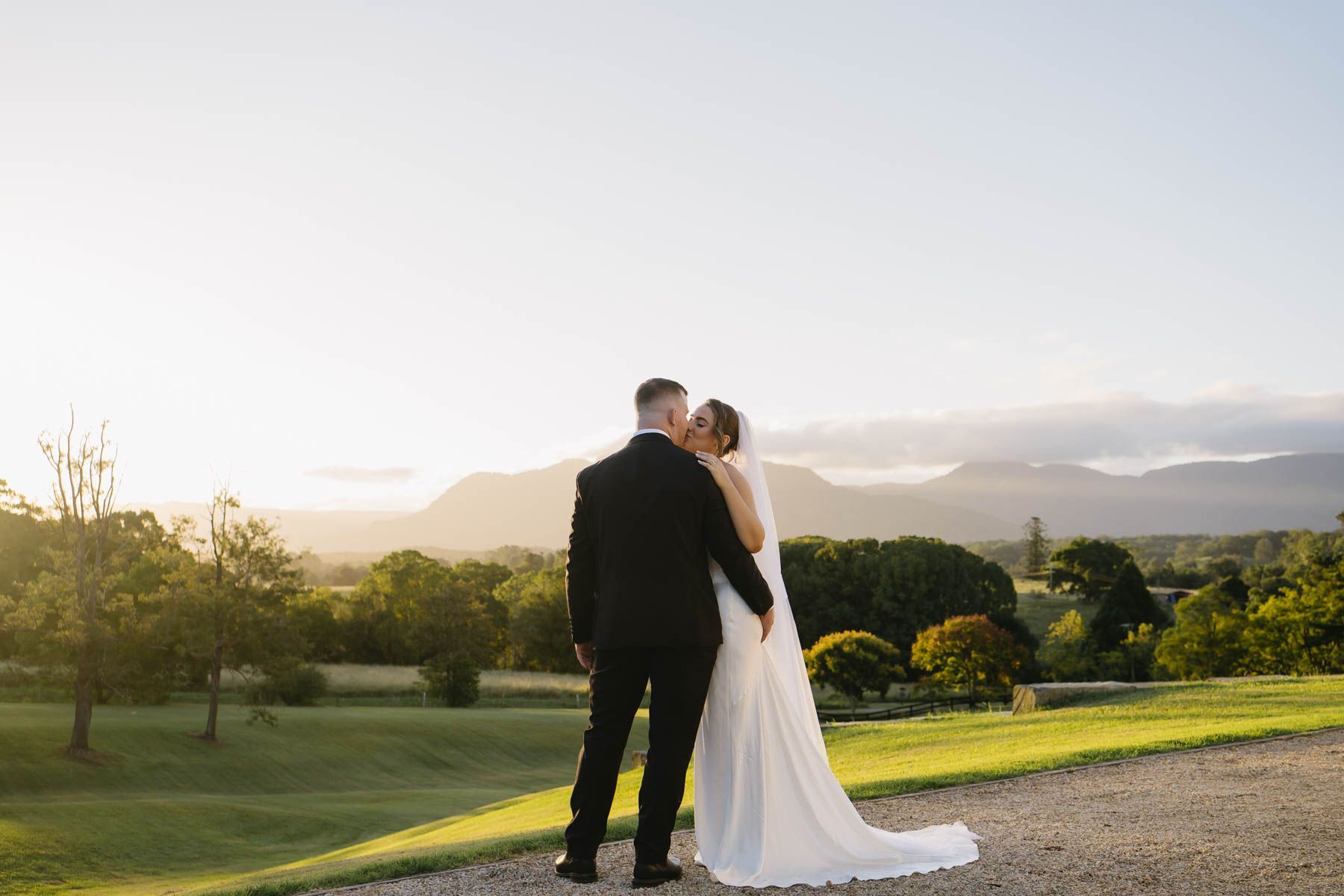A Wedding Cake  Being Cut with A Knife— Seed + Salt Photography In Smithtown, NSW