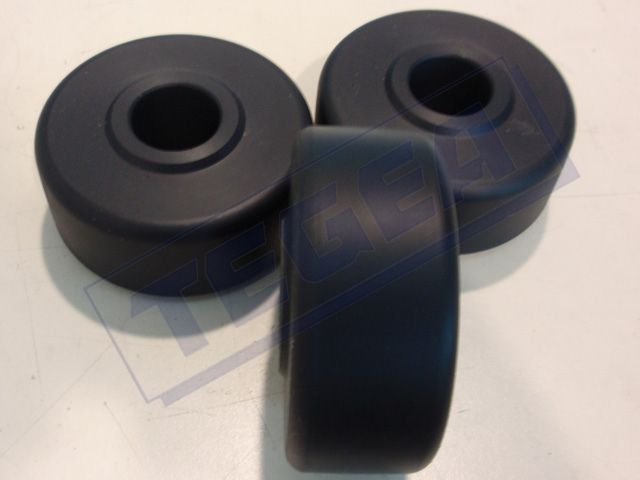 Ruote e Rotelle rivestite in Materie Plastiche