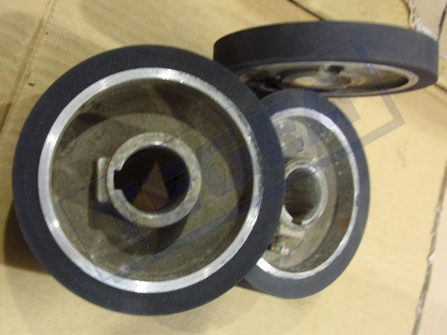 Ruote rivestite in Gomma
