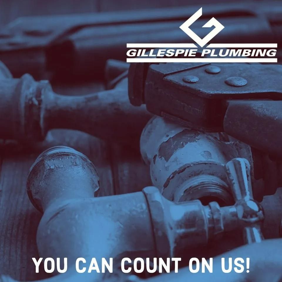 A Poster for Gillespie Plumbing Shows a Bunch of Pipes — Gillespie Plumbing in Grafton, NSW