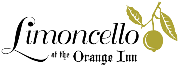 The logo for limoncello at the orange inn