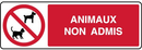 Animaux non-admis