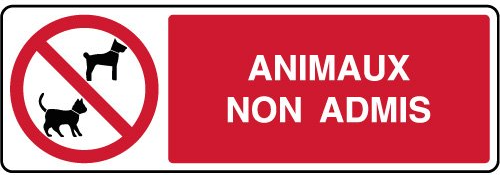 Animaux non-admis