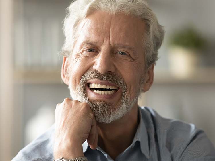 middle age woman smiling