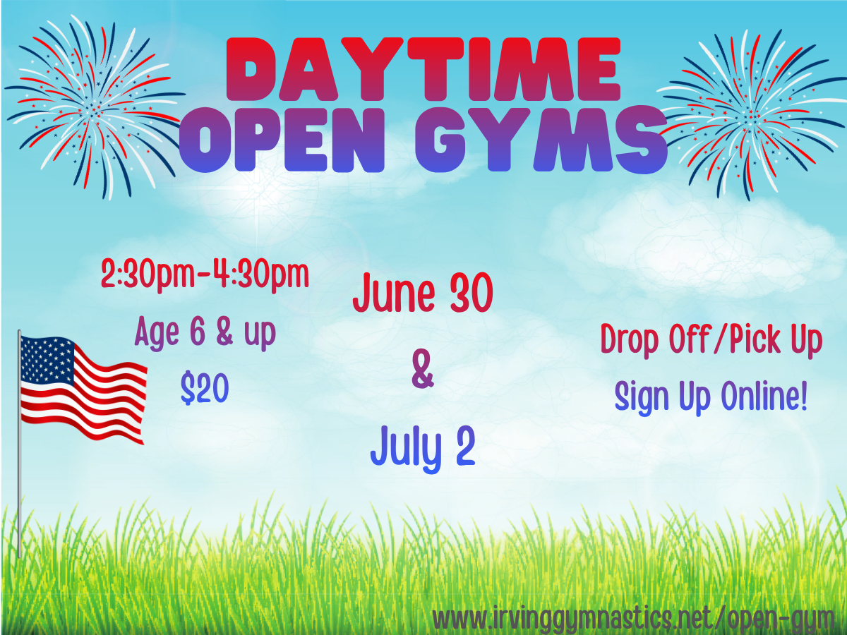 Open Gym Tumbling & Gymnastics Training in Irving Texas
