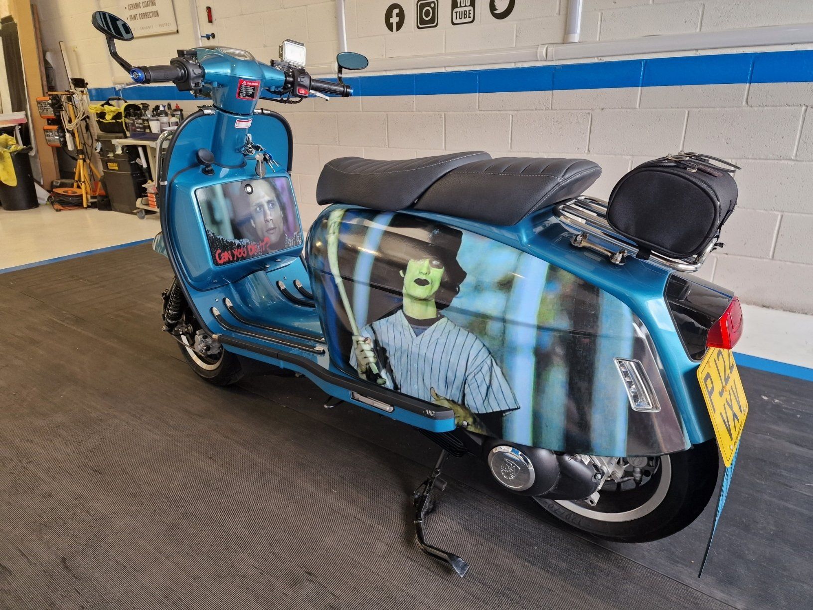 Scooter digitally printed part wrap Ashington