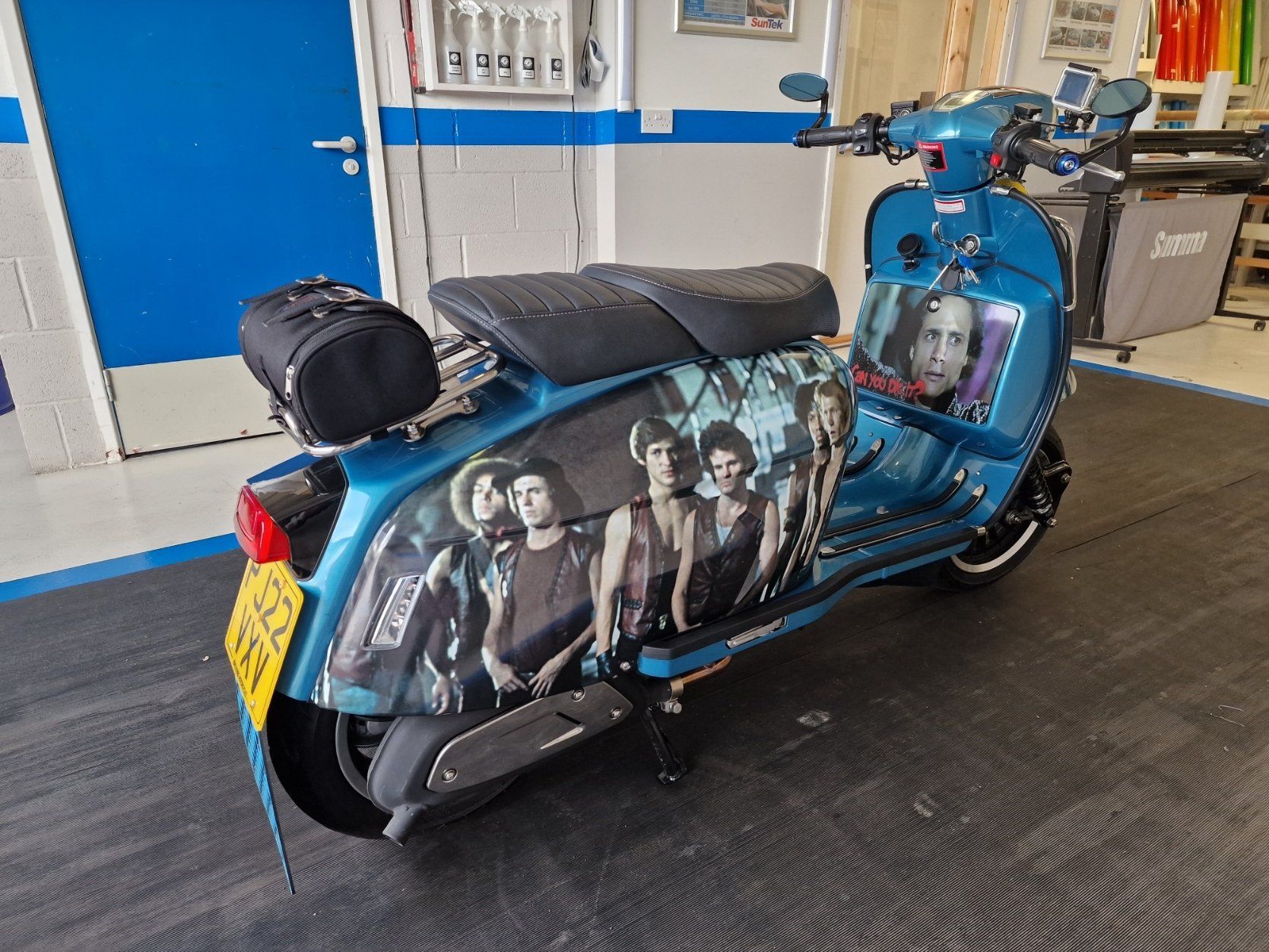 Scooter digitally printed part wrap Ashington