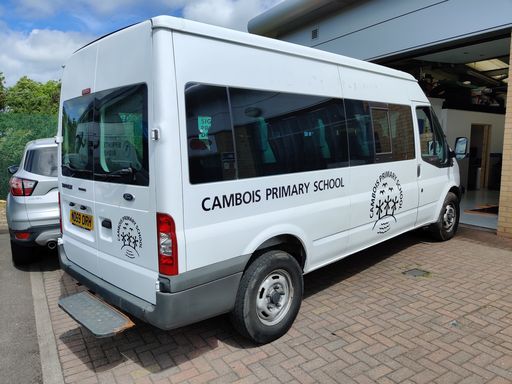 School minibus livery Cambois Northumberland