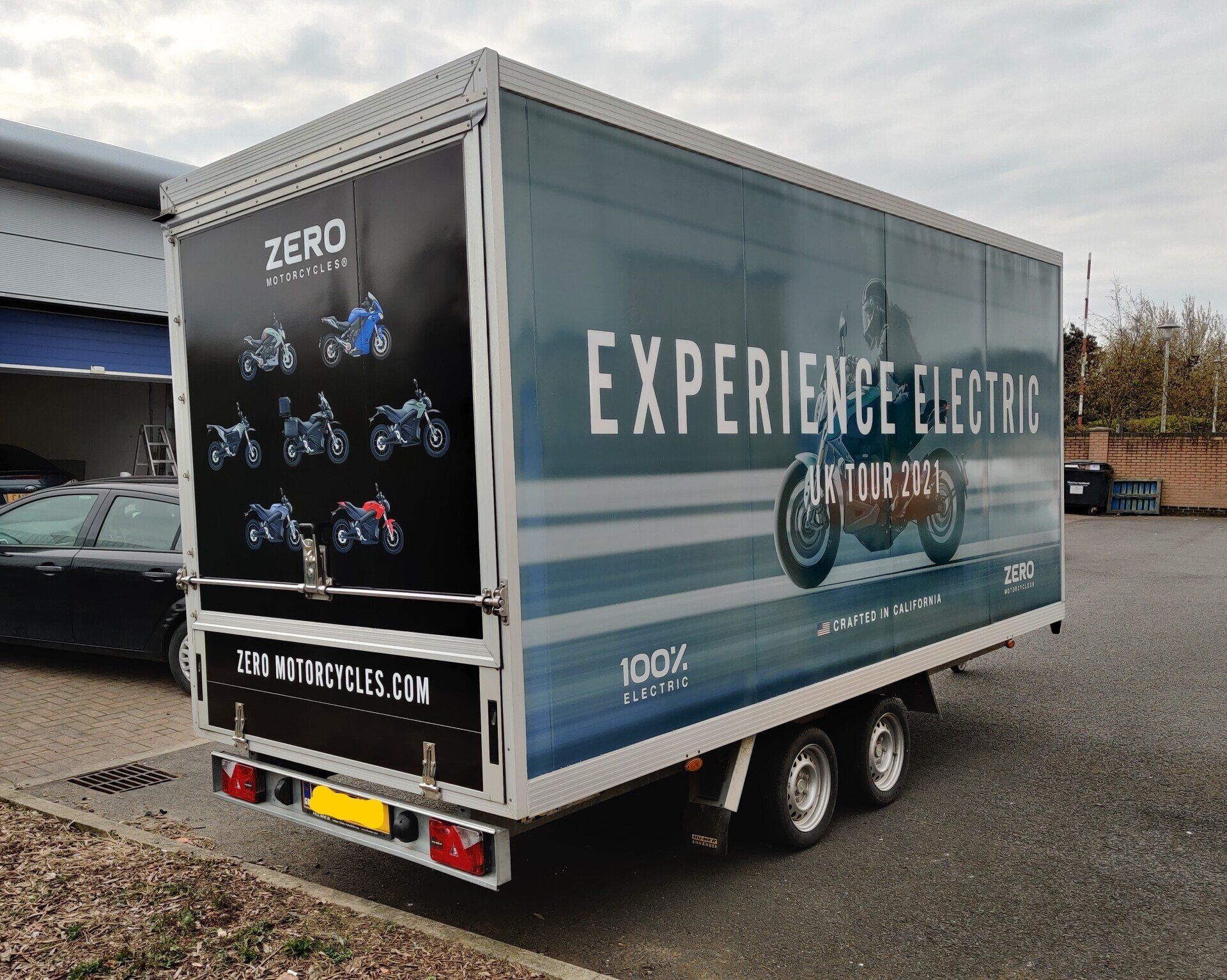 Digitally printed vinyl trailer wrap Northumberland