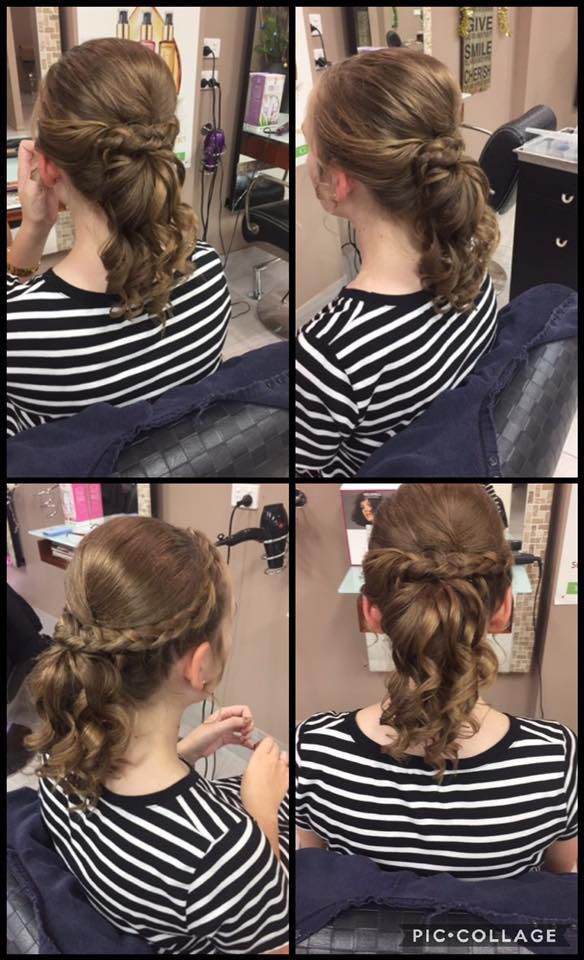 A Woman in a Striped Shirt is Getting Her Hair Done in a Salon — Instyle Hair on B in Berserker, QLD