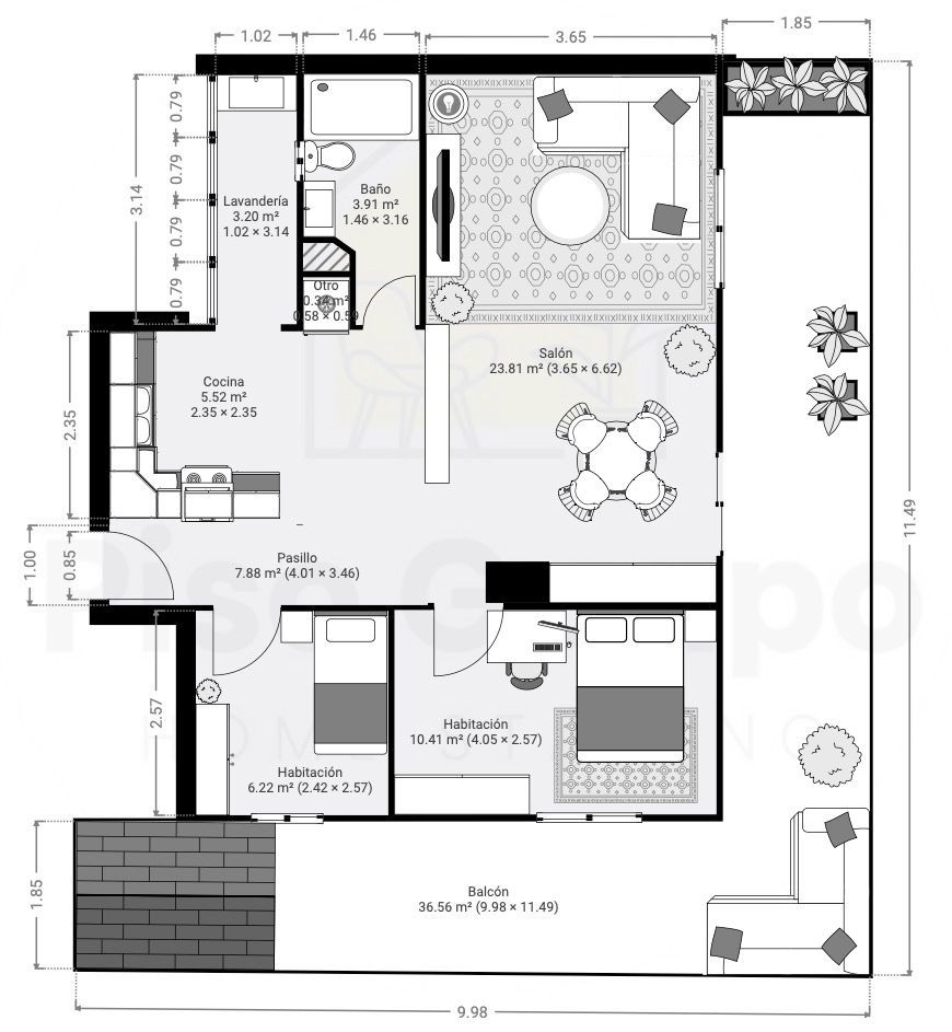 Plano de un piso