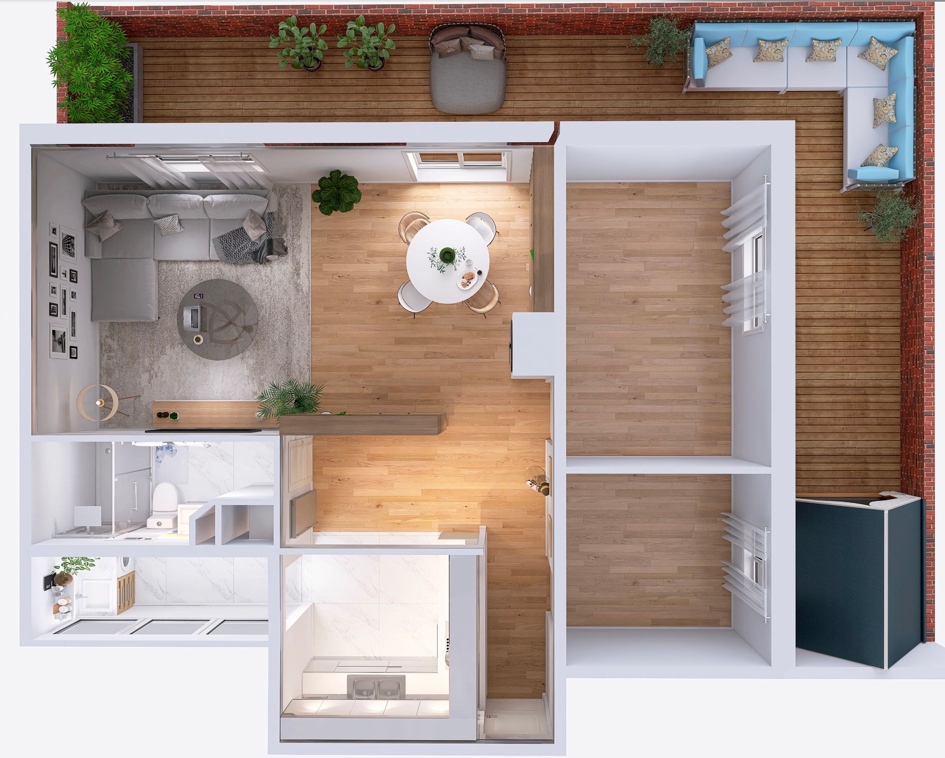 Render de un piso