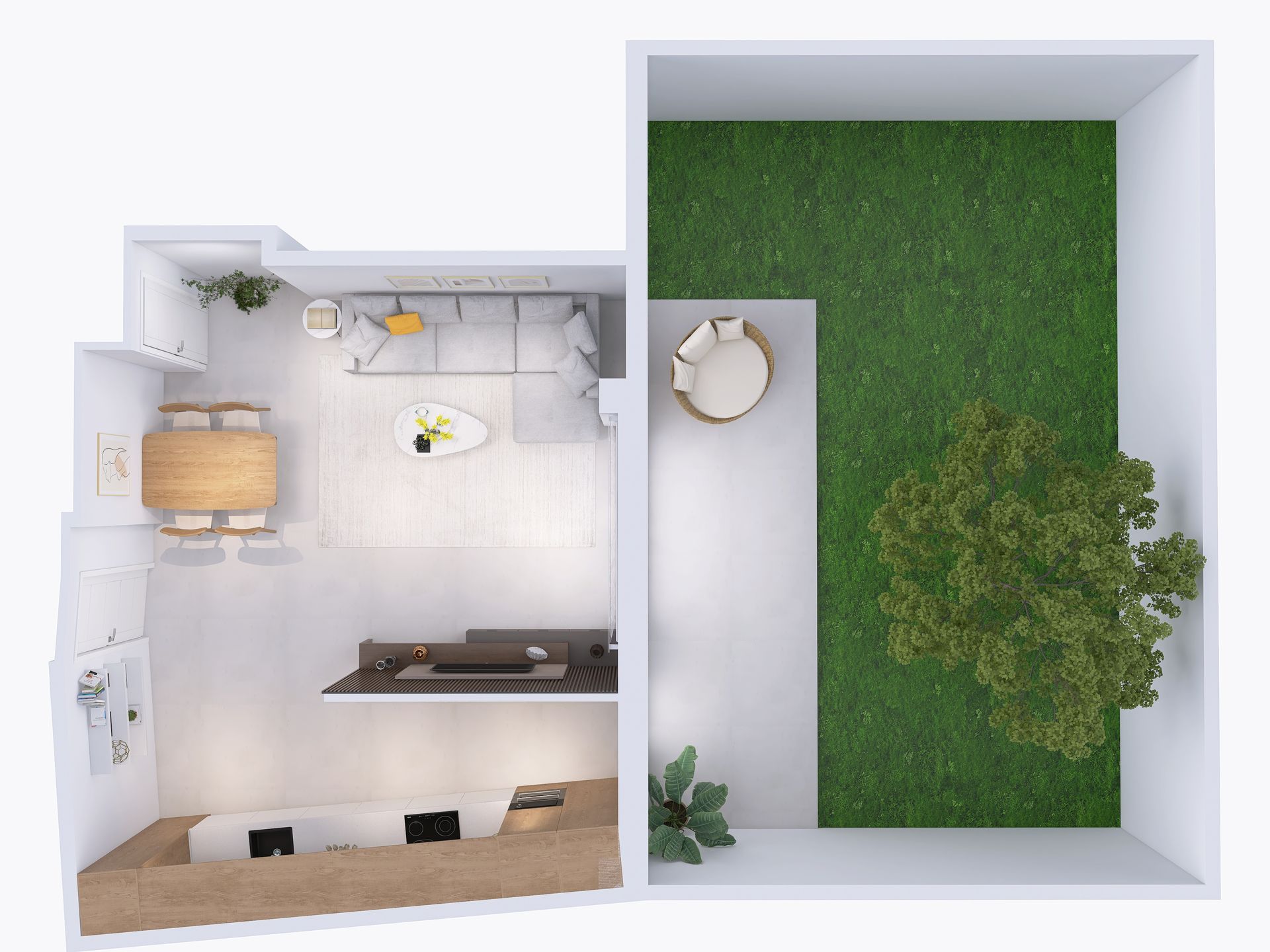Render de un piso