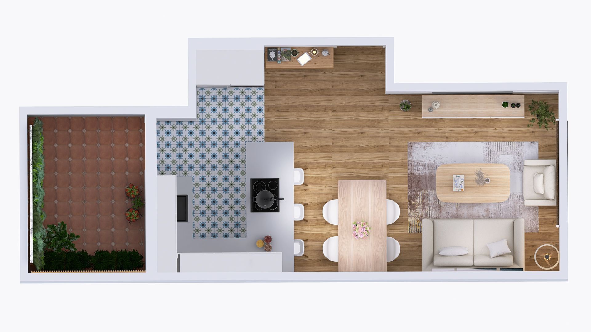 Render de un piso