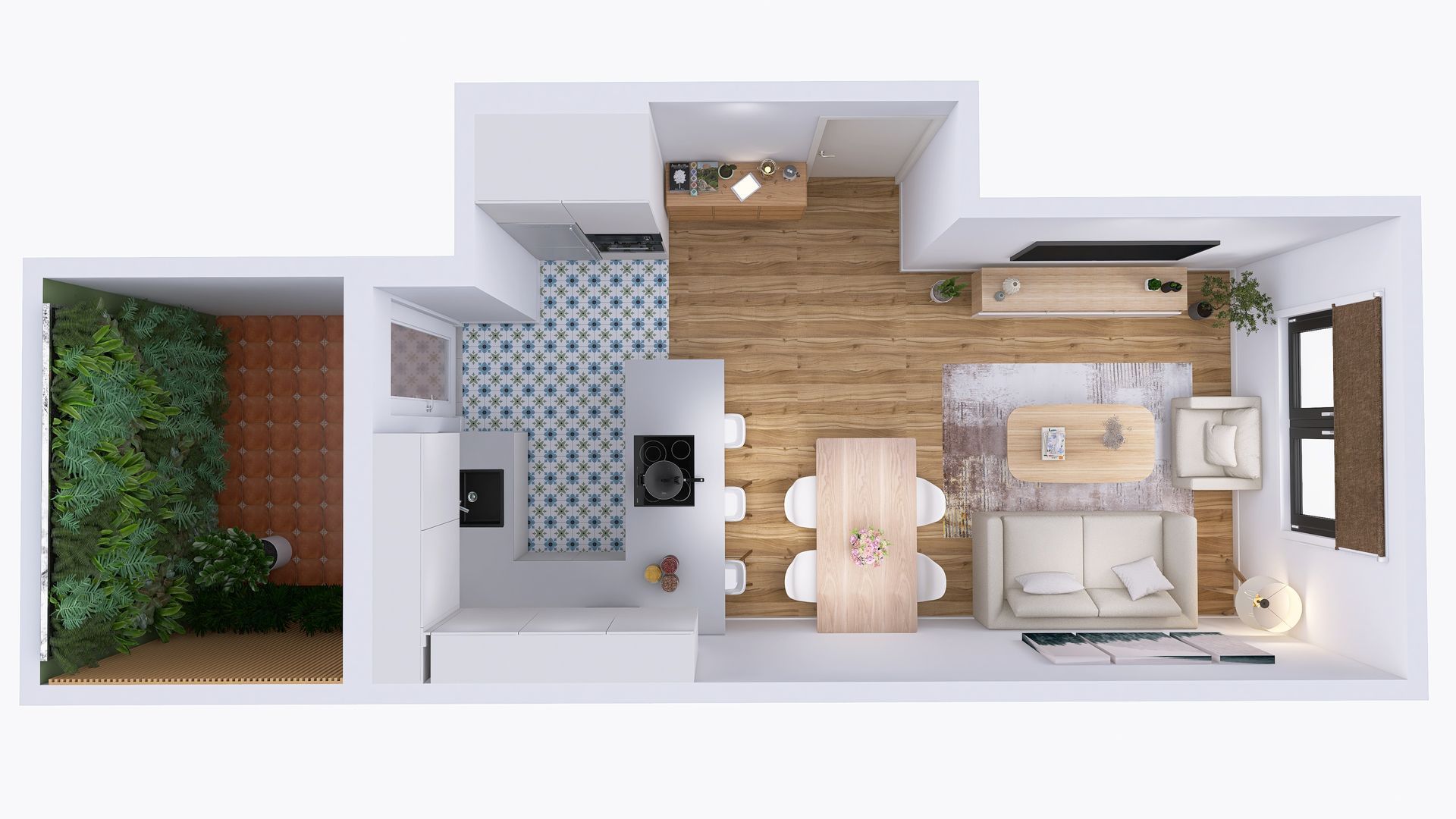 Render de un piso
